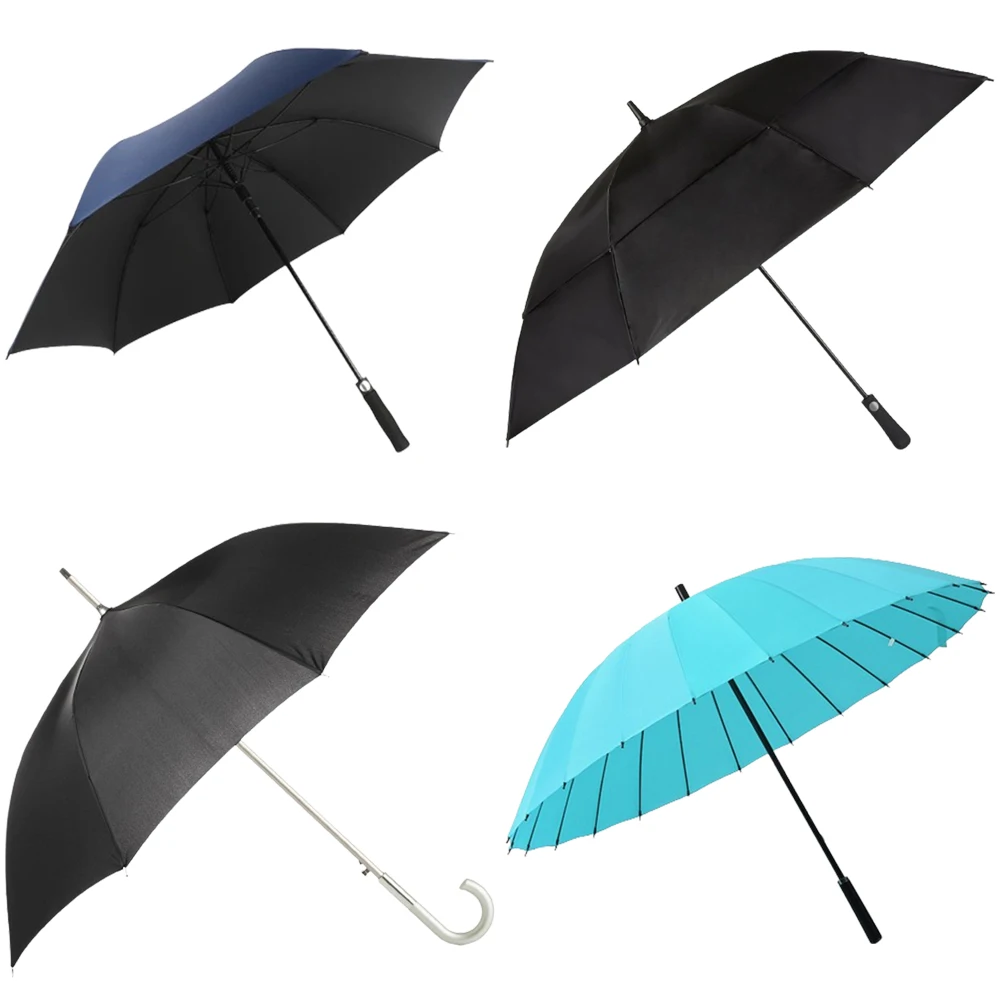 Promotion Gifts Business Straight Large,Size Umbrellas Double Canopy Black Red Grey Golf Umbrella Custom with Logo Prints/