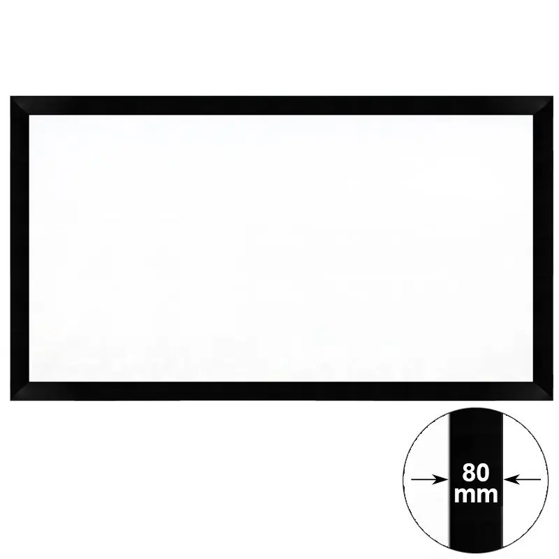 ODM Поддержка 3D Xy 80-180 дюймов 4K белый мотоцикл Hd Ust Alr экран проектор 6/8 см с фиксированной рамкой