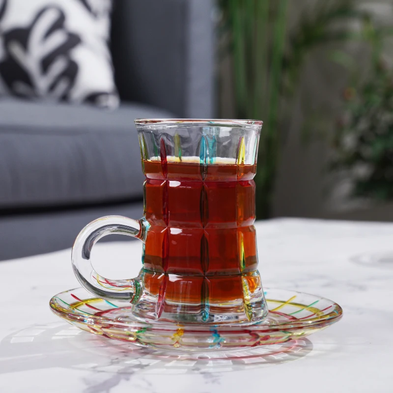Wholesale Elegant Turkish Coffee Style Cawa Arabic Coffee Cup Teacup Cawa Cup
