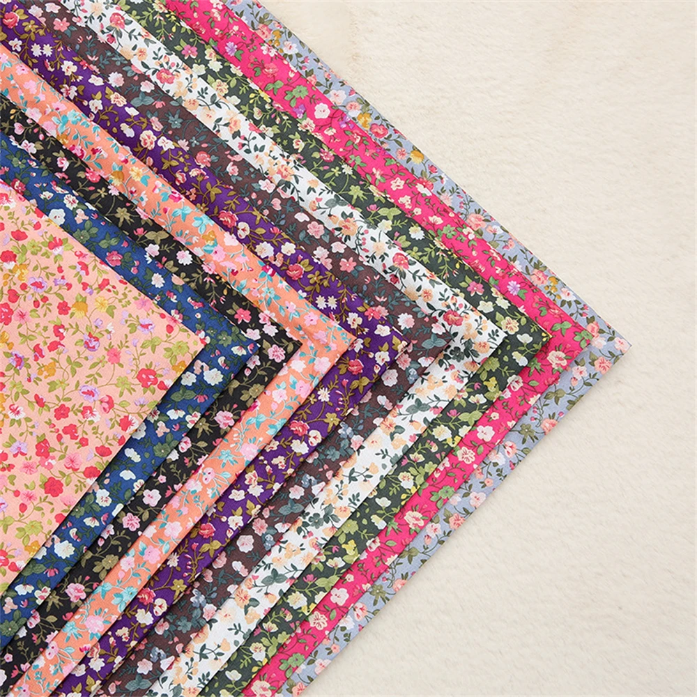 Floral printed home textile printed polyester fiber printed  dyed fabric for garments