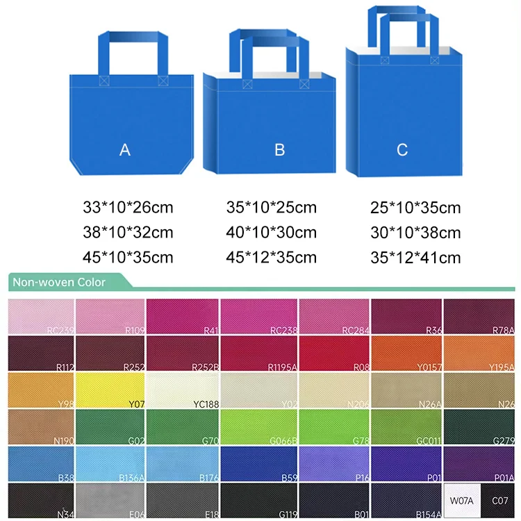 New Arrival Handle Bag Laminated Non-Woven Fabric With Custom Logo Reusable For Shopping Grocery Shoes Packaging
