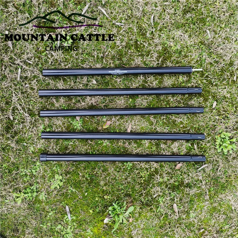 
Outdoor Diameter 25mm Camping Tarp Pole Black Iron Power coated rod Sun Shelter Support 