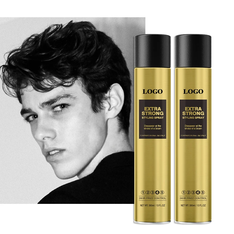 High Demand strong Hold Hair Spray Salon Styling Mens shine Fast-Drying Hair Spray