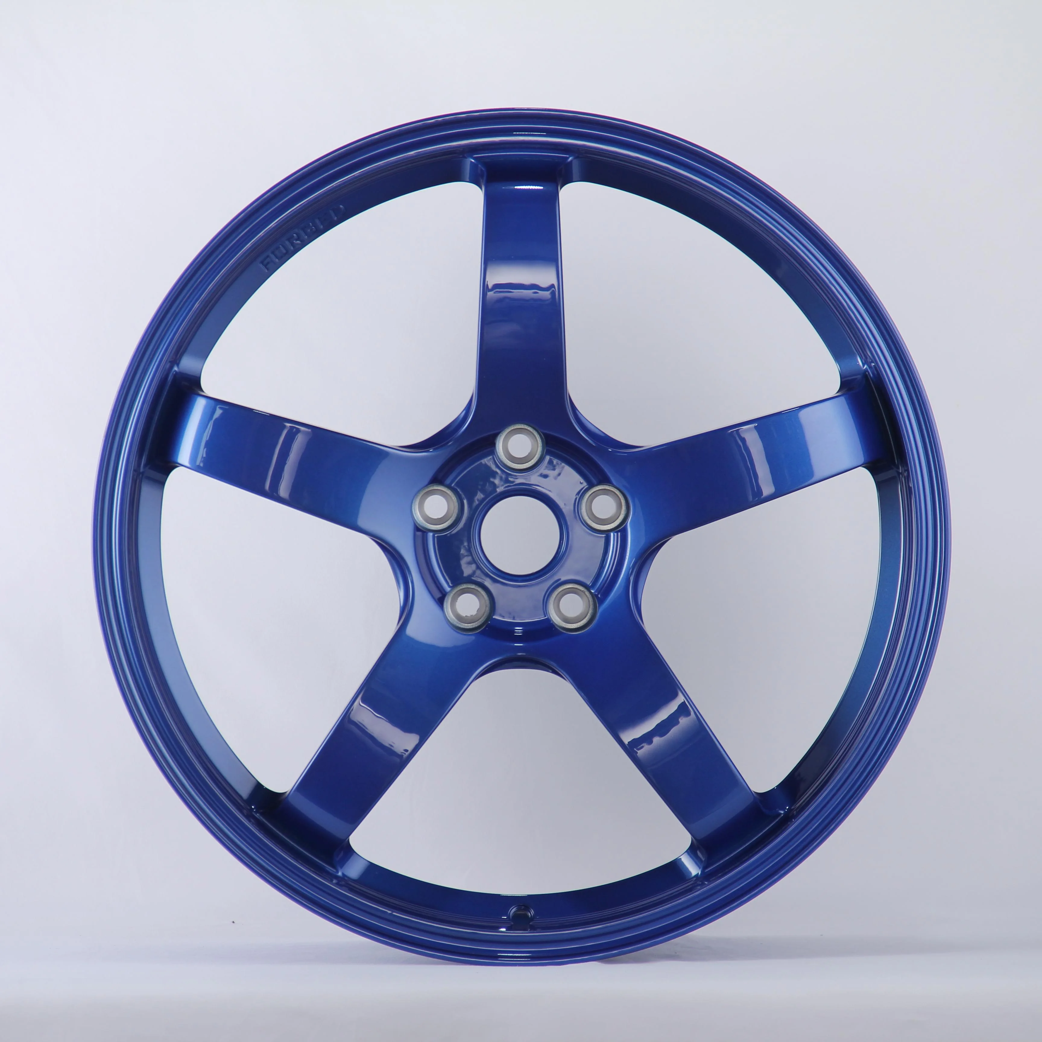WHEELSHOME  Model Y blue 5 spokes deep concave custom forged wheels