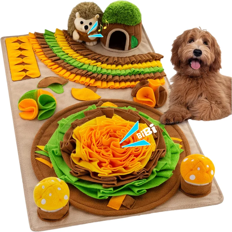 OEM Factory Wholesale Pet Sniffing Pads High quality Bite Resistant Slow Food Hide Feeding Mats for dog
