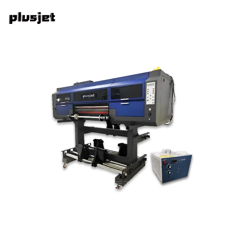 Фабрика Plusjet оптовая продажа автоматический простой в эксплуатации PJ-60WA 60 см УФ-принтер DTF с 3-мя головками I3200-U1 печатающей головки Epson