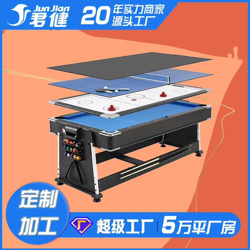 Best Choice Products 4in1 Multi Game Table Arcade Set Factory Custom Home Pool Billiards Air Hockey Indoor Sports MDF PVC