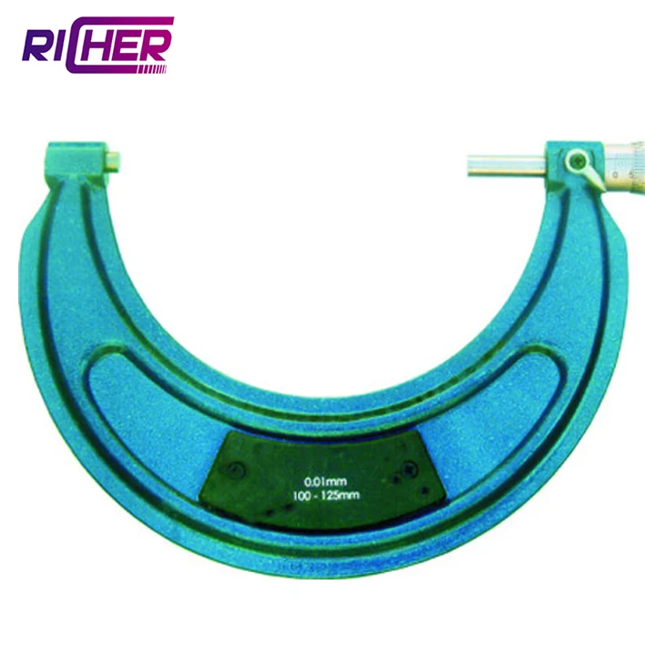 customized big hole 275-300mm 300-400mm 400-500mm flat type outside Micrometer paint spray  mitutoyo outside micrometer