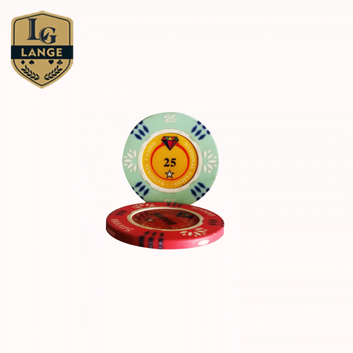 14 gram Gaming Magnetische Poker Chip Custom Infrared Ray Majestic Poker Chips