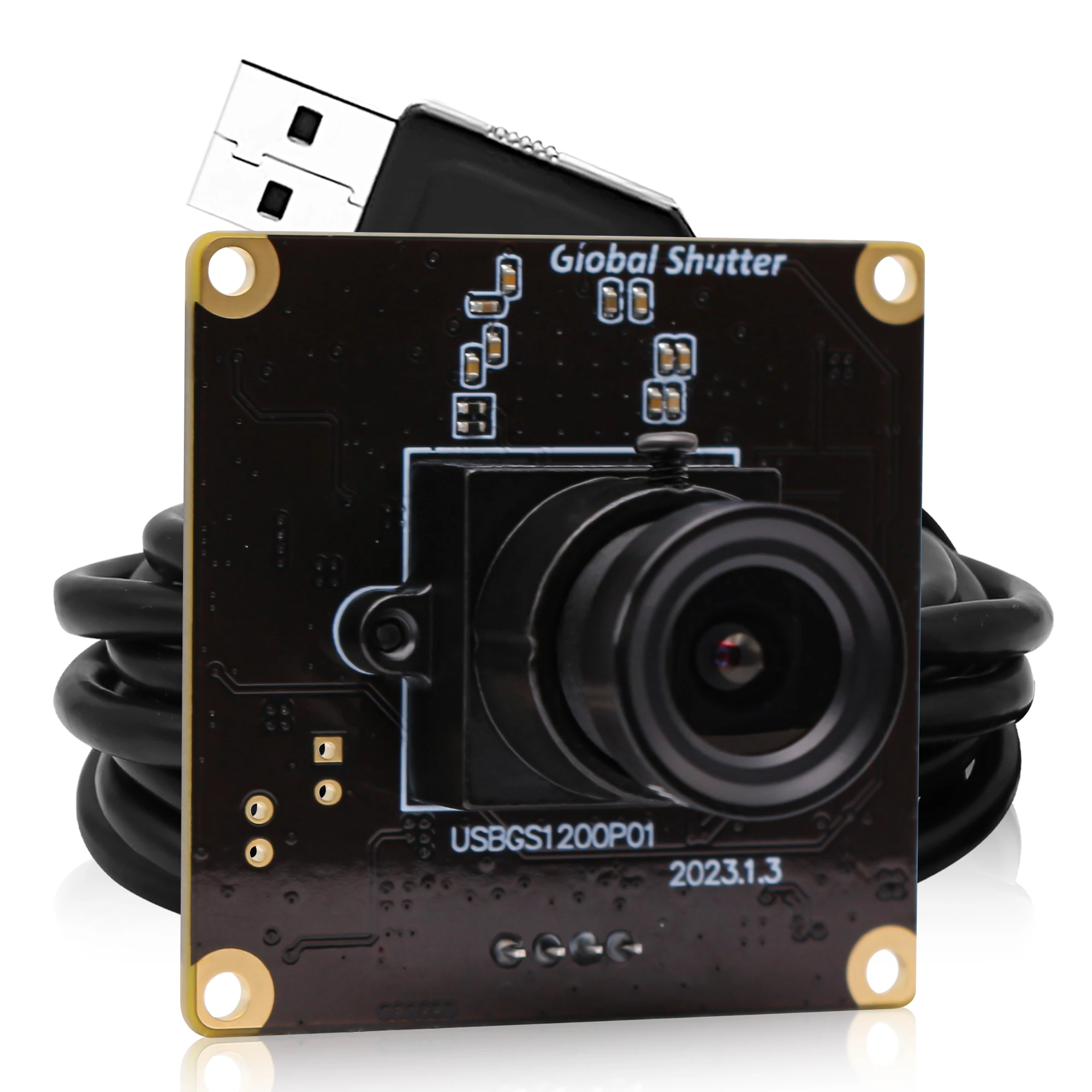 Global Shutter 1080P 90fps USB Camera Module Aptina AR0234 UVC Plug Play Driverless USB Webcam For Windows Android Mac Linux