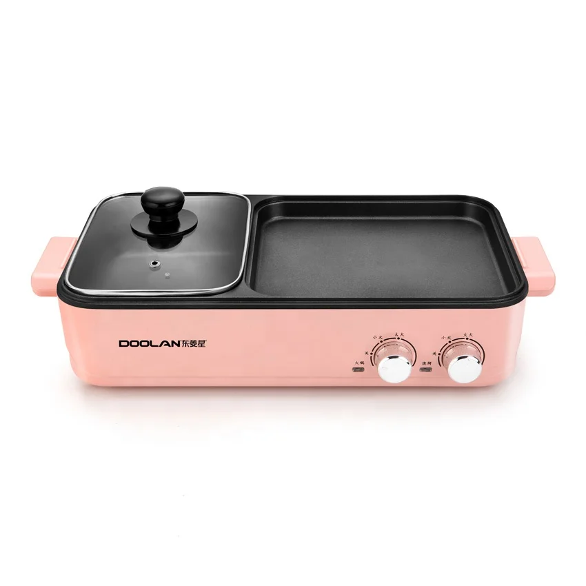 Термогоршок гарантированного качества Электрический гриль для барбекю сковорода машина завтрака ZHE Jiang алюминий 1 шт. Ce lfgb Doolan 22x30 см