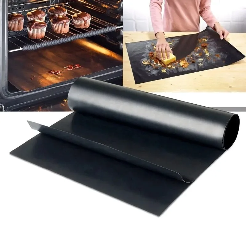 New Non-stick BBQ Grill Mat Heavy Duty PTFE Barbecue Baking Liners PFOA Free 30*30cm Barbecue Grill Mat