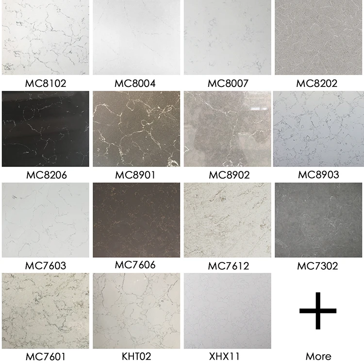 Large Quartz slabs white Artificial quartz stone calacatta  engineering panel kitchen top countertop