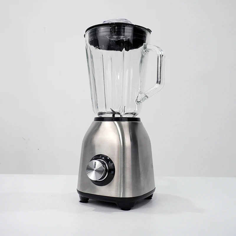 1.5L Volume Knob Style OEM Household Glass Large Jar Blender 350W  3 Speeds Multifunctional Retail Portable Blender