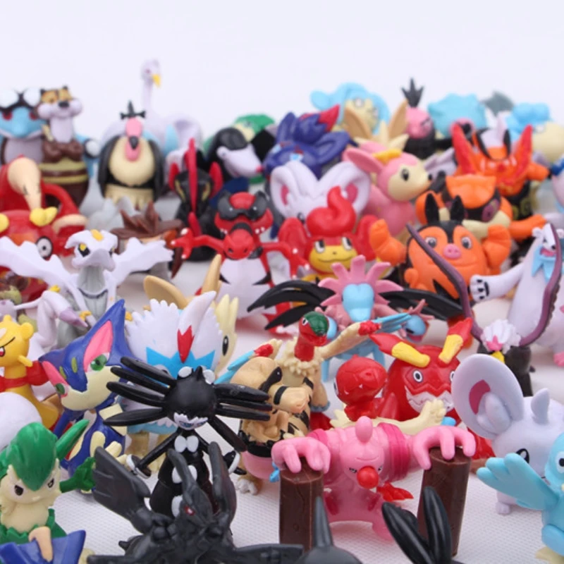 Оптовая продажа 100 моделей POKEMONE 3-5 см PVC детские игрушки статуи хобби Аниме фигурки для подарочных наборов
