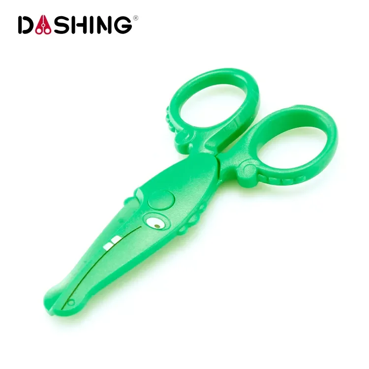 Оптовая продажа Симпатичные Мини безопасные пластиковые ножницы с круглой головкой для безопасности детей канцелярские принадлежности