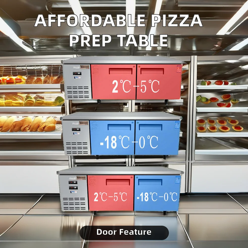 Best Price Refrigerated Catering Work Bench Pizza and Salad Fruit Display Cooler for Catering Equipment