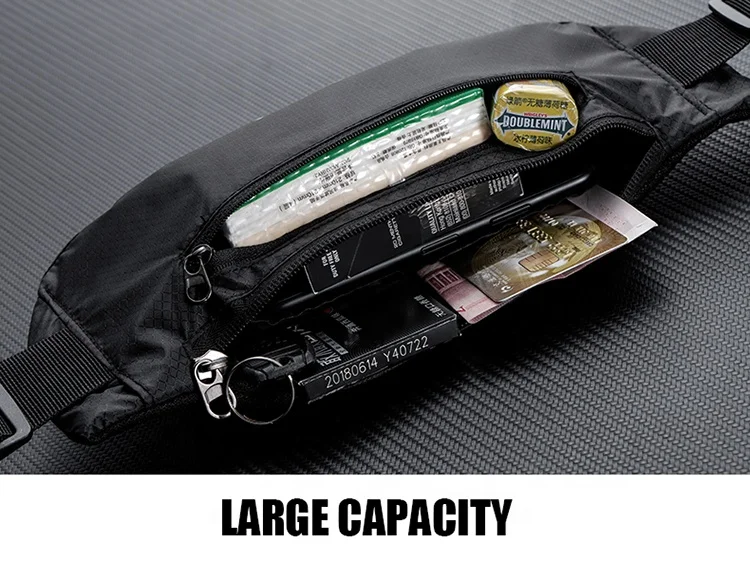 HUALIAN Hot Sale cheap Nylon Convenient Unisex Women men Outdoor Jogging running Belt gym Motorcycle Sport Waist bag