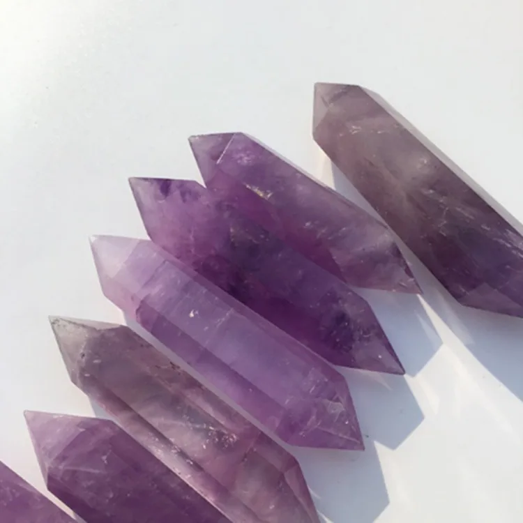 Оптовая продажа, полированный Малый кварц aura, аметист, кристалл, двойное заживление
