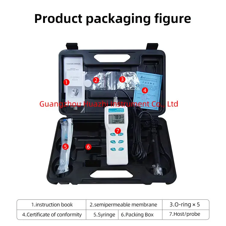 Анализатор растворенного кислорода AZ8403 ручной рыбный пруд цифровой измеритель качества воды портативный тестер растворенного кислорода