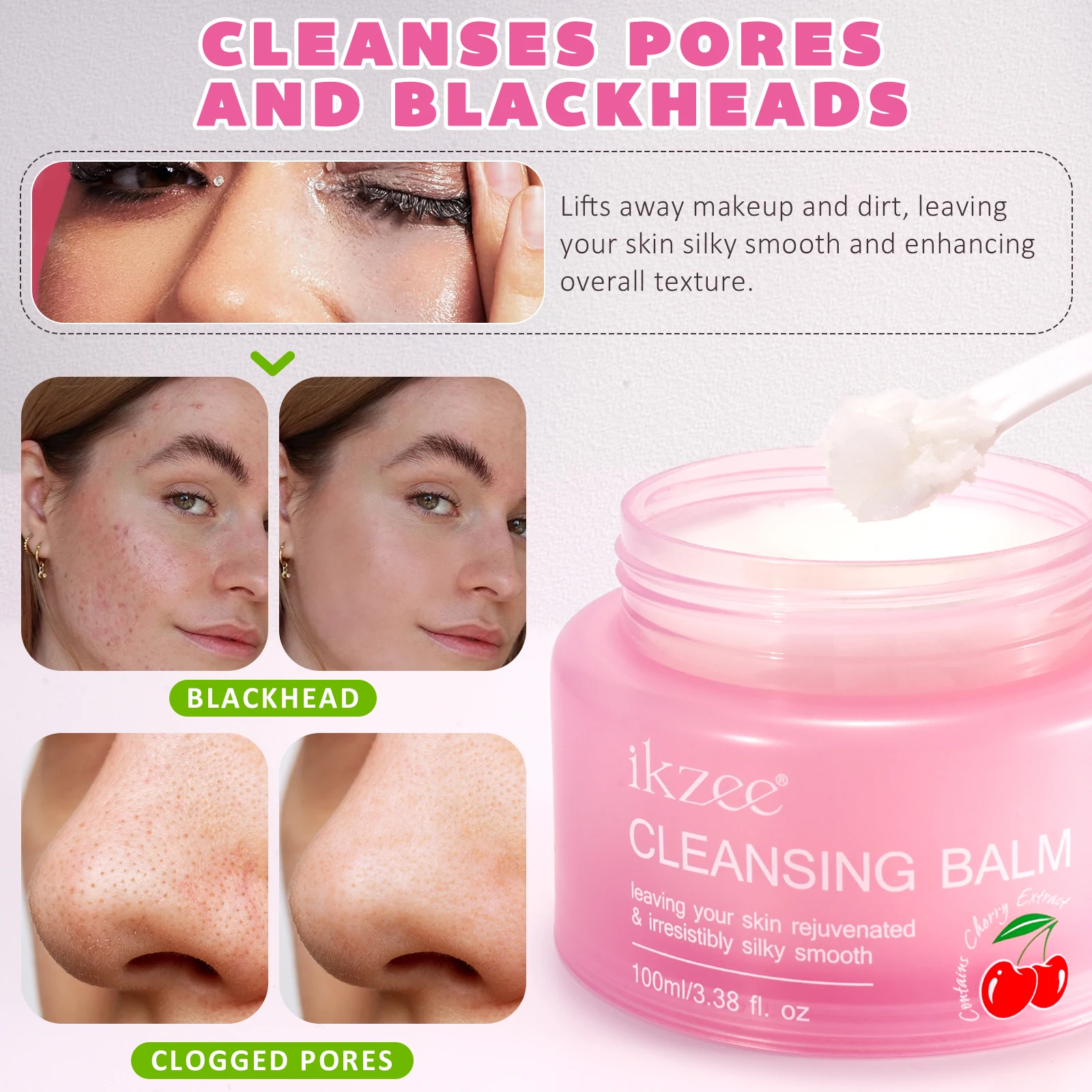 Wholesale Private Label 100ml Natural Face Make Up Cleansing Cream Waterproof Makeup Remover Cleansing Balm For All Skin Types