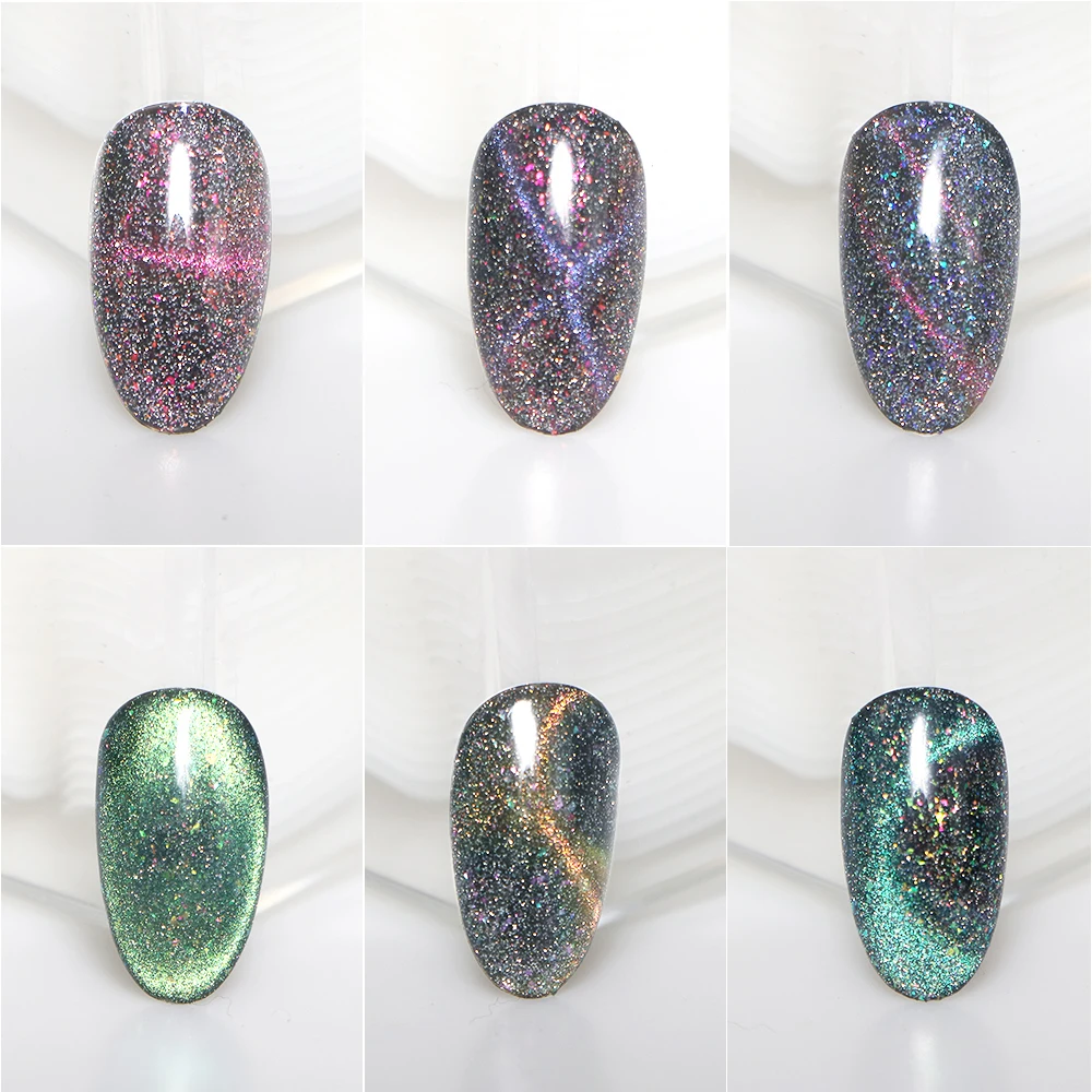 Starry Sky Gel Polish For Nails Cat Eye 7.5 ml,Wholesale 9 Color Cat Eye Nail Gel Nail Art Soak Off Gel Polish