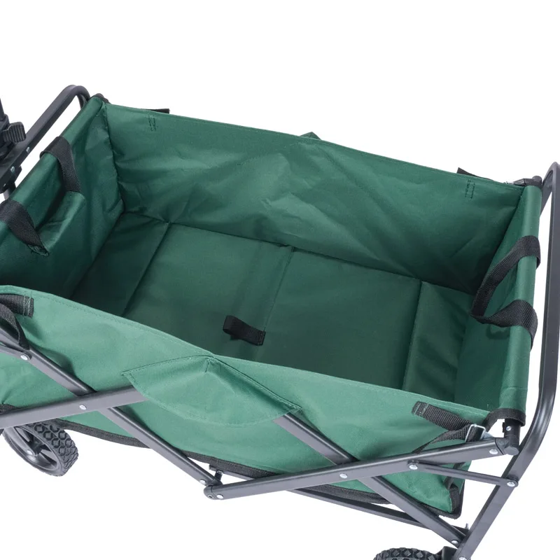 New Design Collapsible Outdoor Beach Camping folding Wagon Portable Garden Cart garden wagon stroller with narrow wheel