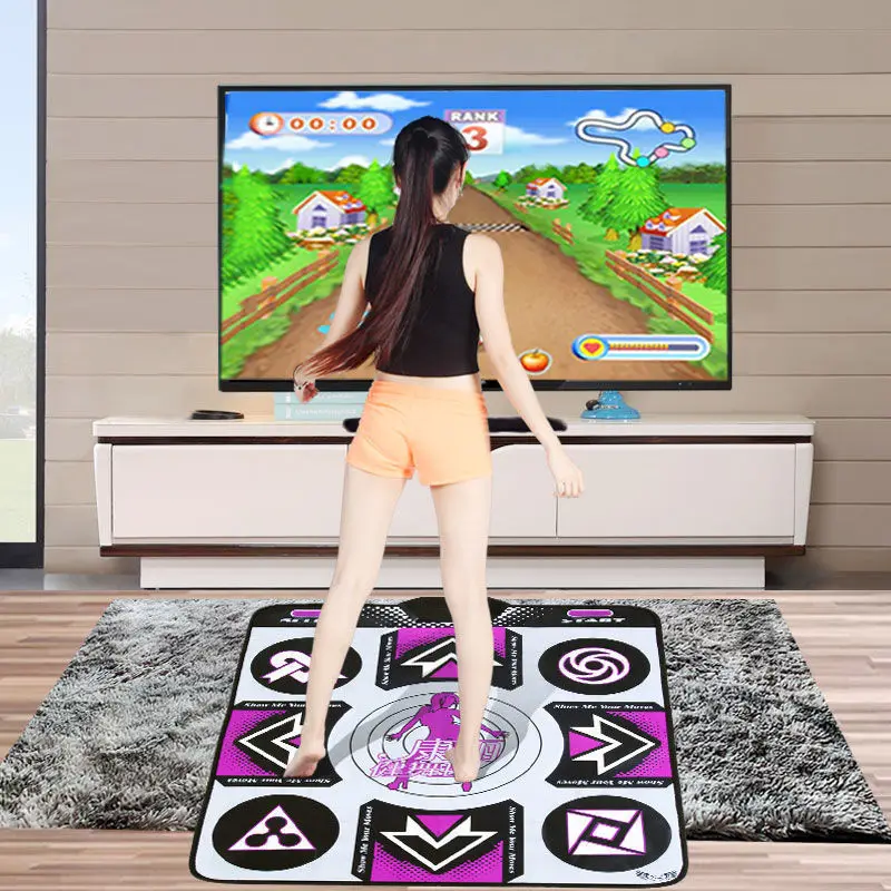 Non slip Dance Step Single Dance Mat Dancer Exercise Blanket TV Games Dance Pad Mat