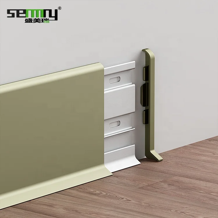 High Quality Good Look floor coverings and accessories Curve skirting board Aluminum  Alloy Skirting Board