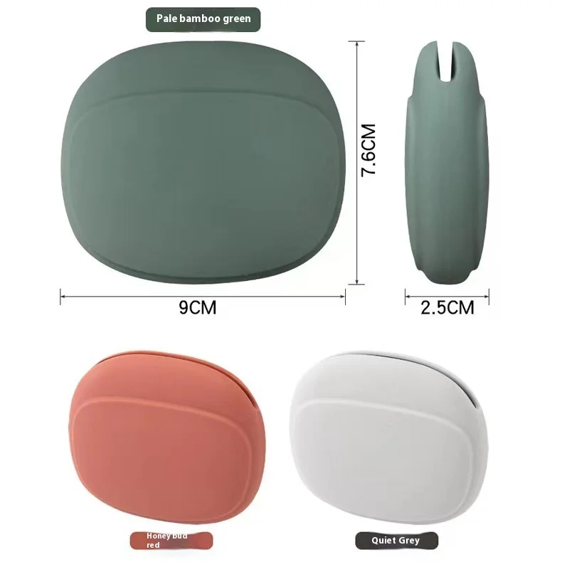 Affordable Silicone Headphone Organizer Mini Magnetic Data Cable Storage Case Portable Wired Headset Storage Bag