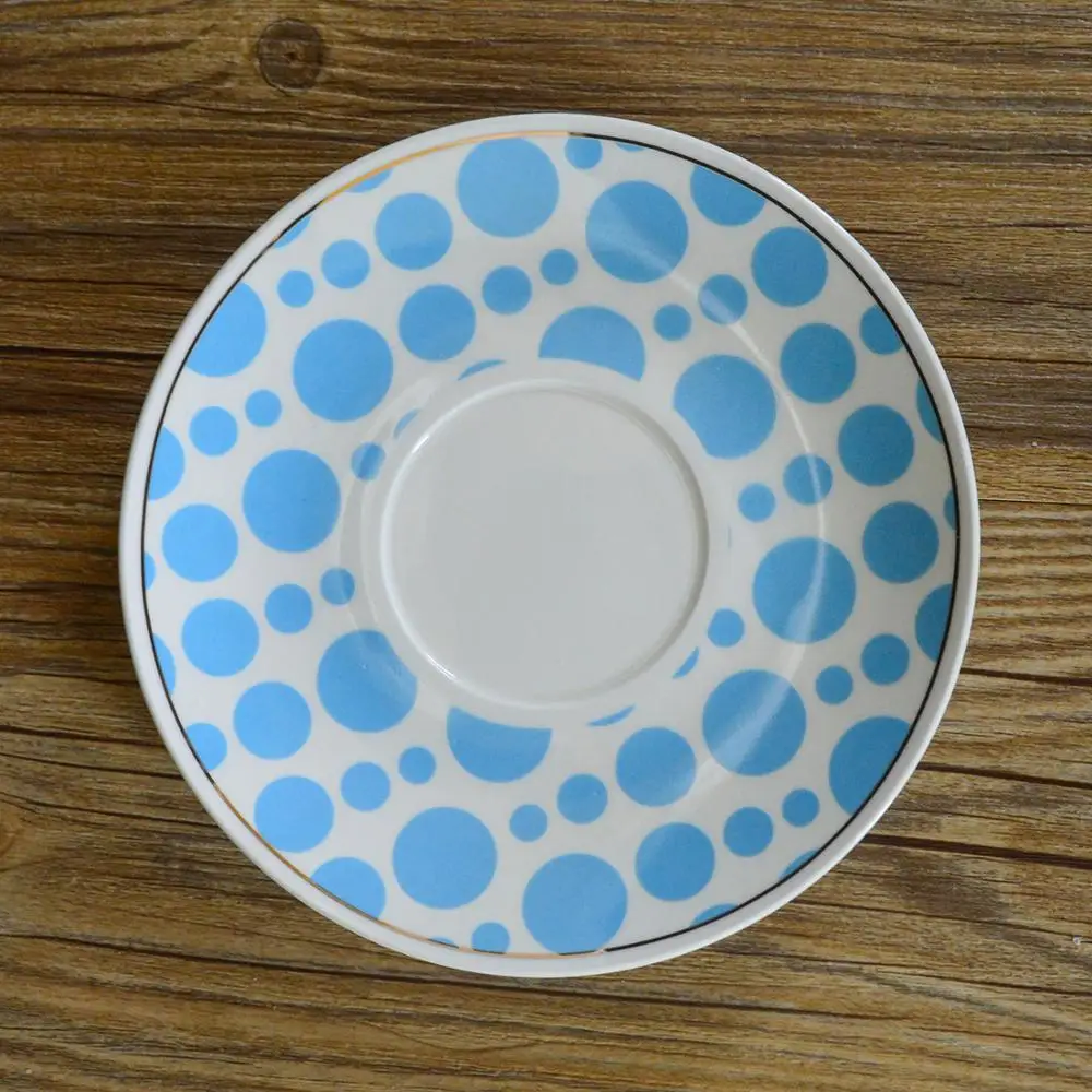 Antique Customized Fine Porcelain Ceramic Coffee Cups And Saucers 12-piece