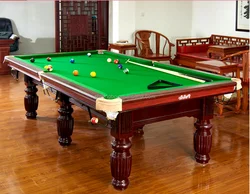 Solid wood slate billiard 8 ball pool table with cheap price for sale