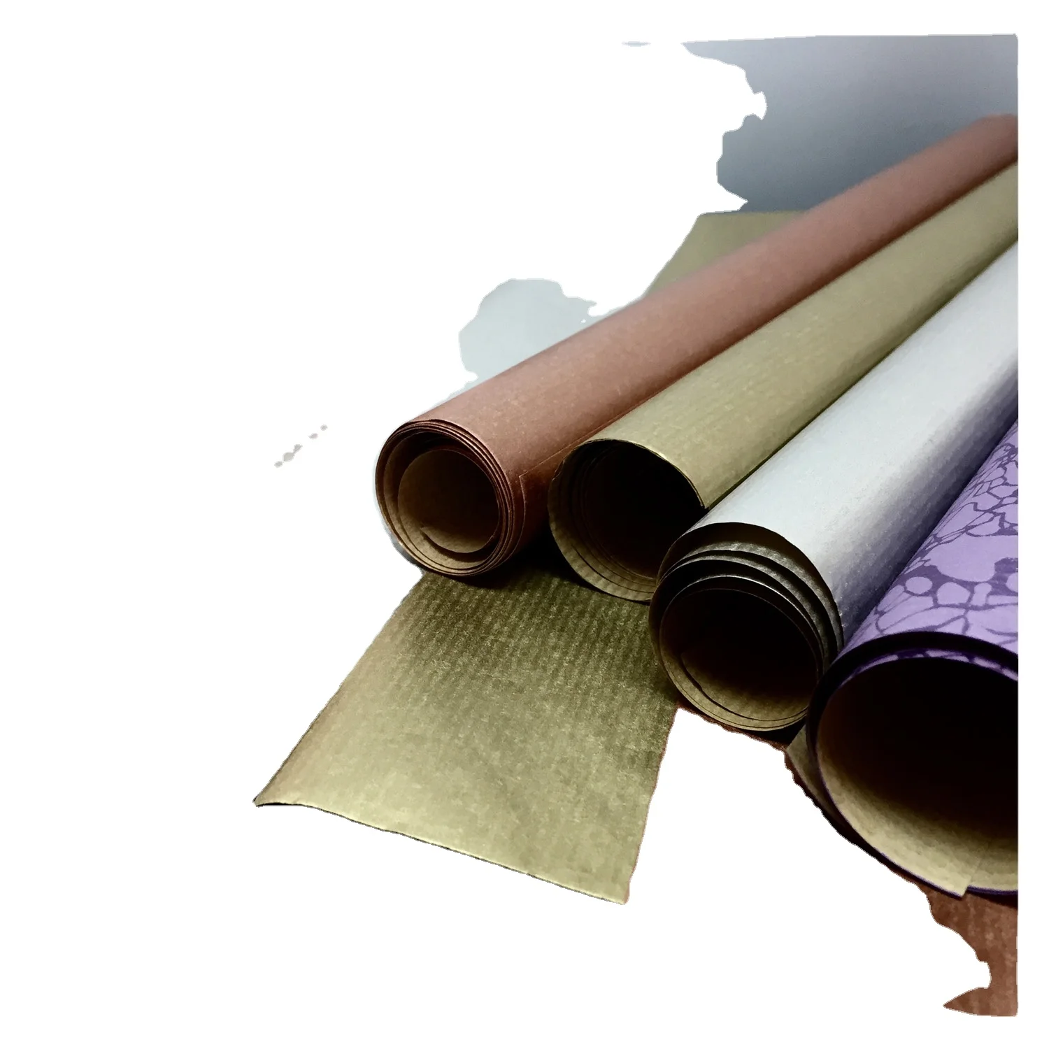 Halloween selection spider web design printed kraft paper roll for flower and gift packing