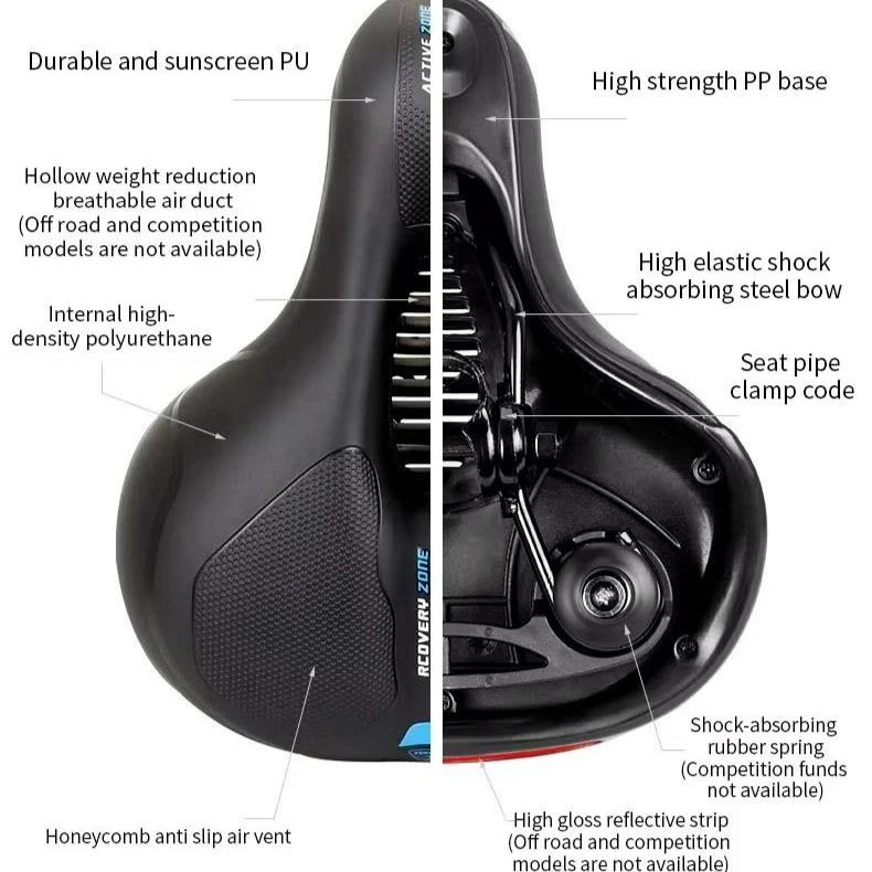 Bicycle Saddle Seat Men Women Thicken MTB Road Cycle Saddle Hollow Breathable Comfortable Soft Cycling bike Seat
