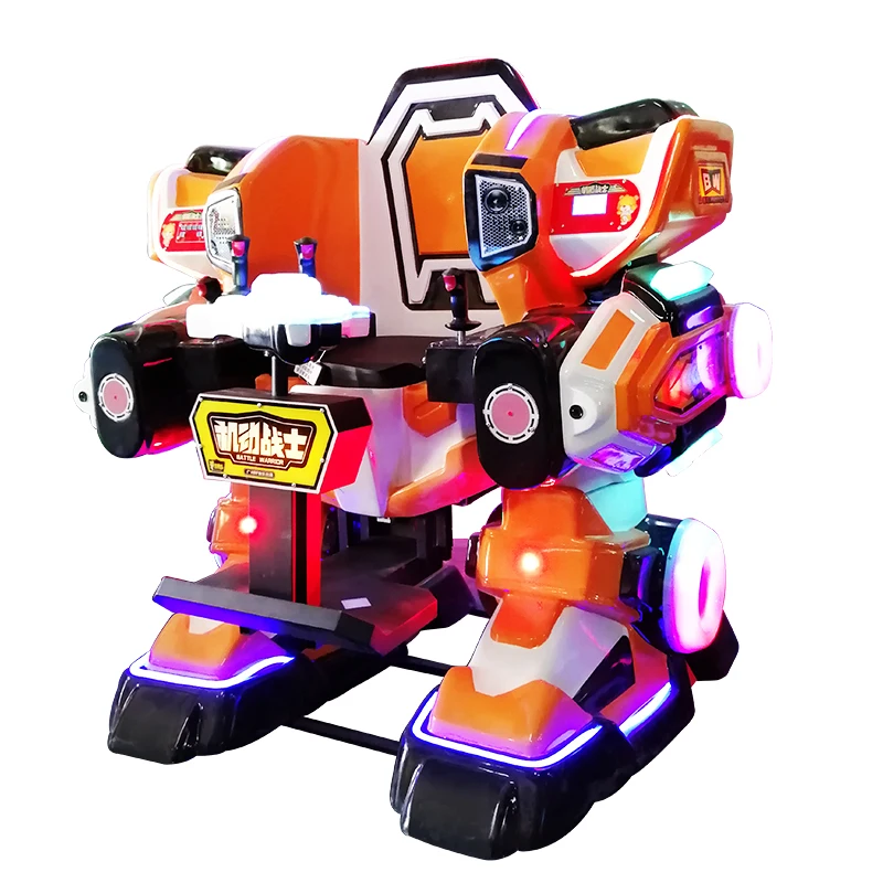 Haojile Shopping Mall Indoor/Outdoor Walking Robot Battle Warrior with Score Calculation and Display Durable Fiberglass