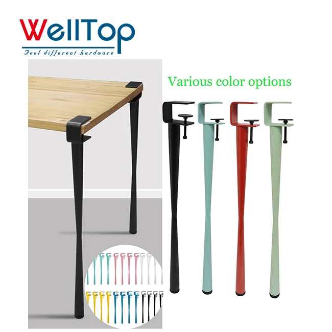Новое поступление мебельные аксессуары WELLTOP ножки регулируемые металлические зажимные для стола «Сделай сам» кофейного столика обеденного