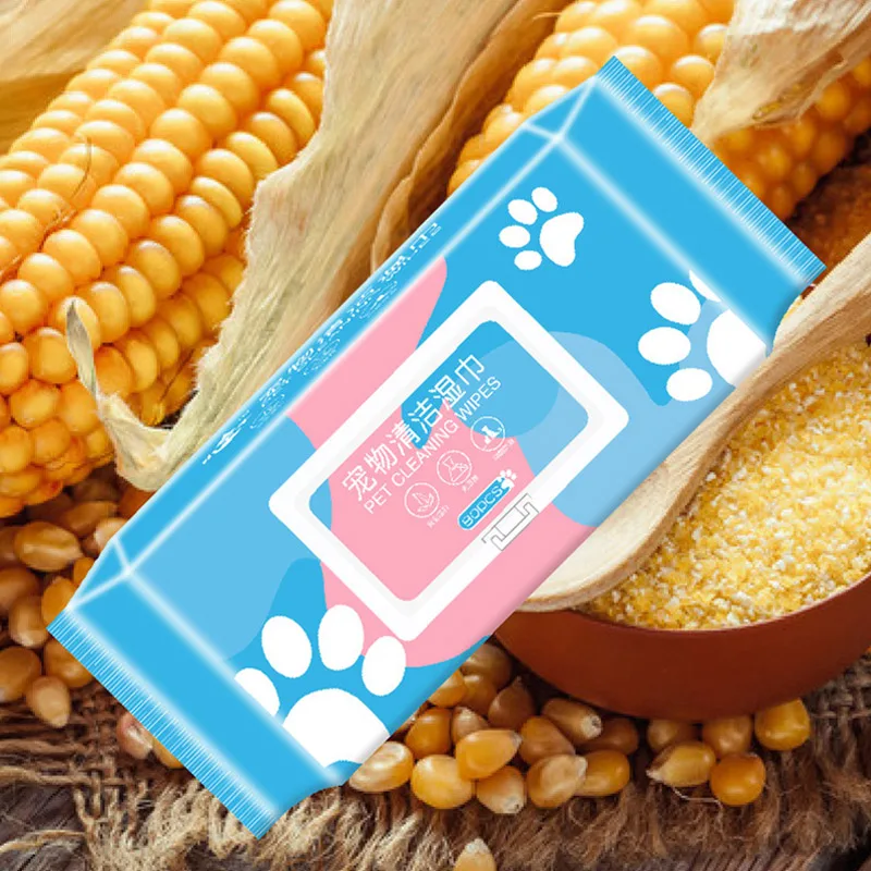 2024 Popular Bio Based Pet Wipes Pet Disposable Wipe  Eco Friendly Pet Cleaning Wet Wipes for Cats and Dogs with high quality