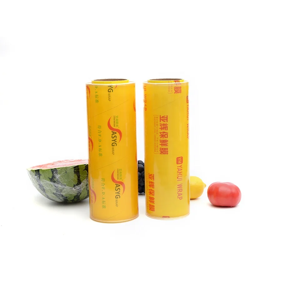 Factory Direct large plastic wrap roll PVC Super Clear Film Plastic Industrial Transparent Cling Film Wrap