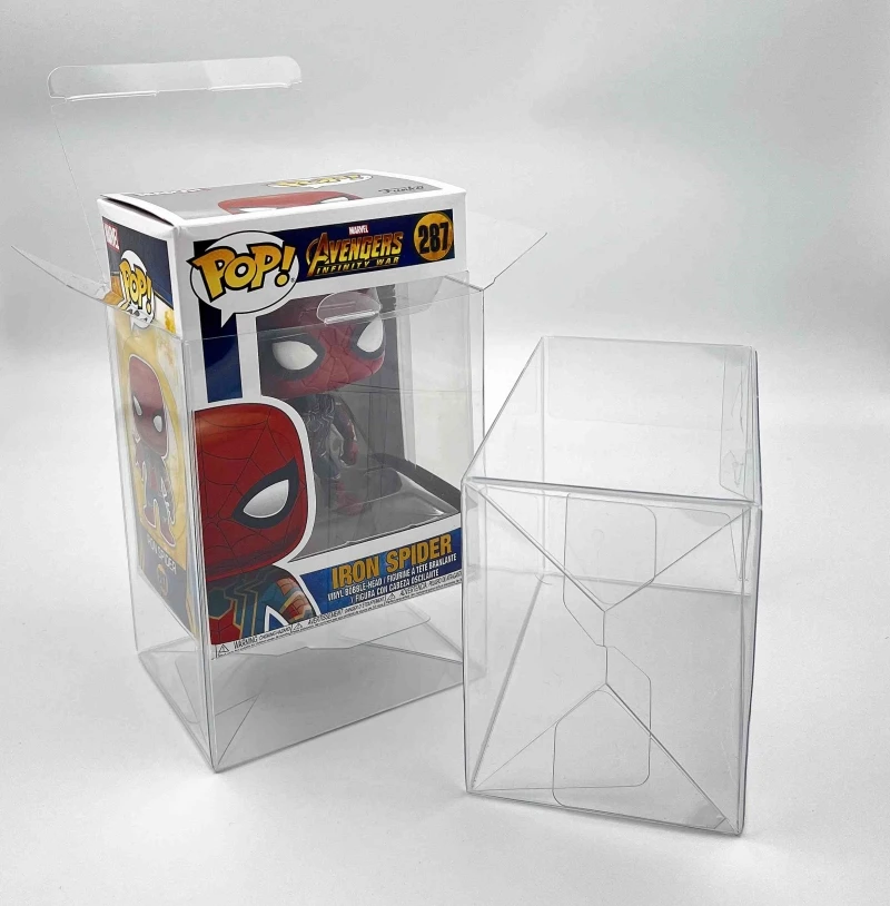 clear plastic box Acid Free clear PET protector customized Amiibo Collector Case Auto-Lock PET Funko Pop Protector Wholesale