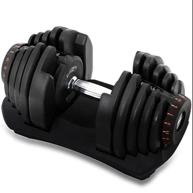 Gym Equipment Fitness Workout Free Weights 40KG Adjustable Dumbbells Multi Functional TPE 90LB Adjustable Dumbbell