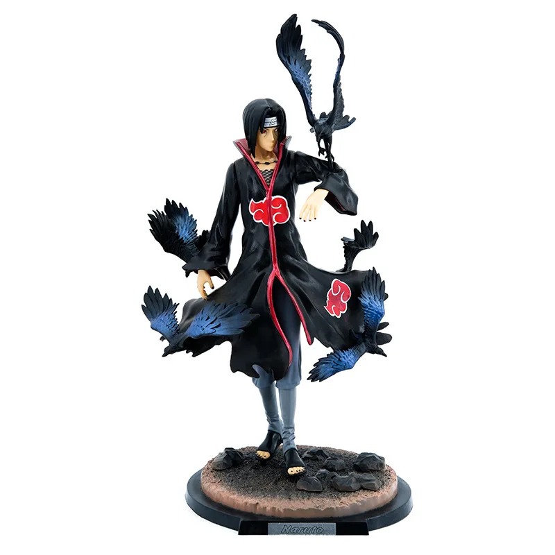 Hot Sale Narutoo Series Anime Figure 36cm Crow Illusion Uchiha Itachi Action Figure Model Toy With Color Box