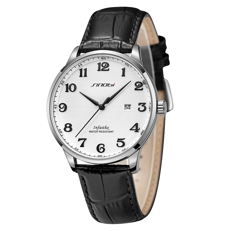 Sinobi чистые высококачественные мужские кварцевые часы на заказ montre homme