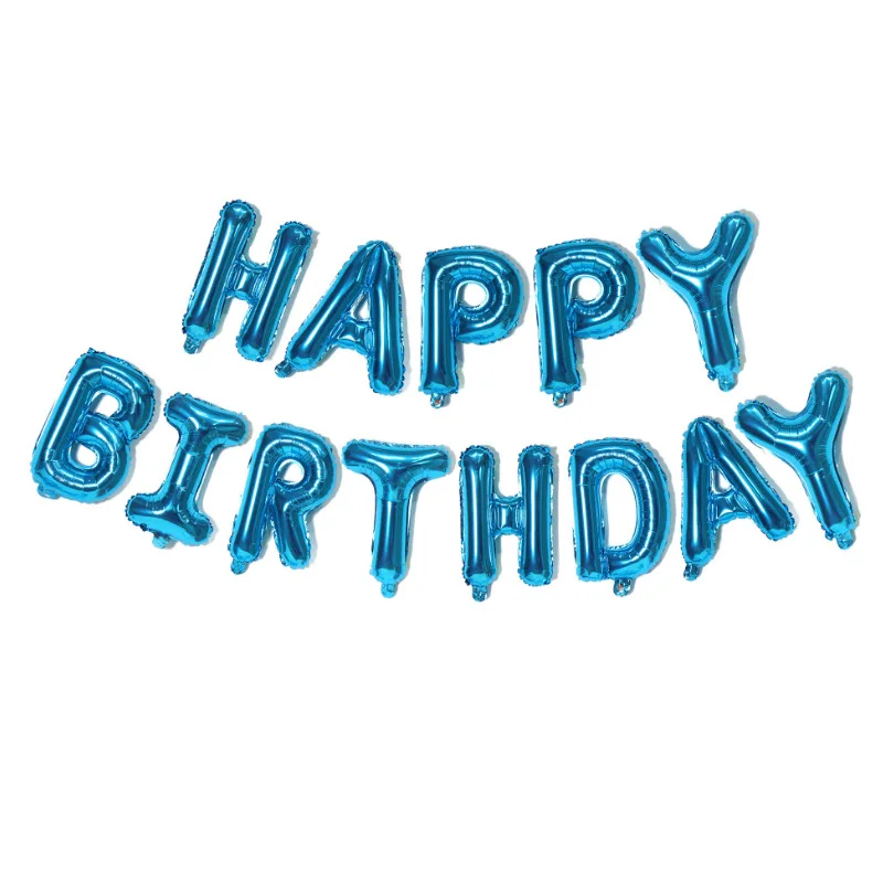 16-Inch Foil Balloon Birthday Letter 100 Days Suit Wedding Decoration Wholesale Gift Toy in Bag Packaging