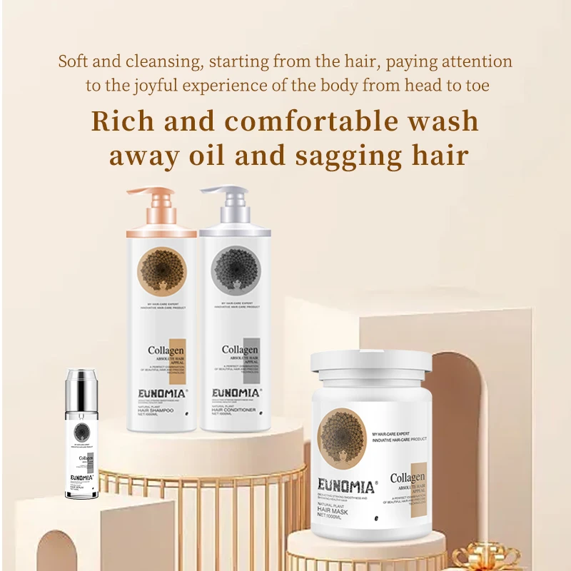 Luxury Hair Care Set Products Hair Shampoo Organic Protein Sulfate Free Argan Oil Keratin Mask And Conditioner