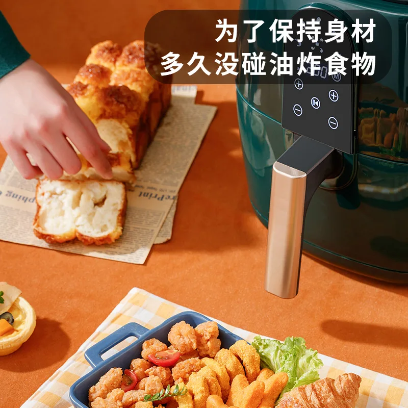 Zogifts Electric Smart Air 4.5L 6L Large Capacity Automatic Household Multi-Function Led Touchscreen Deep Fryer Without Oil