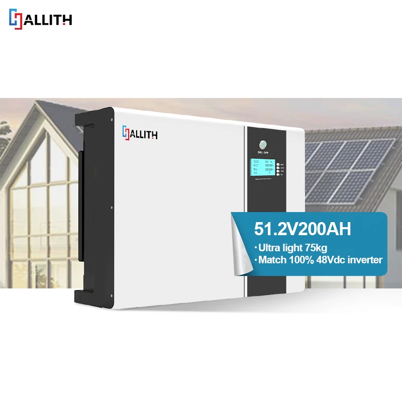 6000 Cycles 10KW Energy Storage Battery LiFePO4 Solar Home Powerwall Battery 48V 200Ah 10Kwh Powerwall