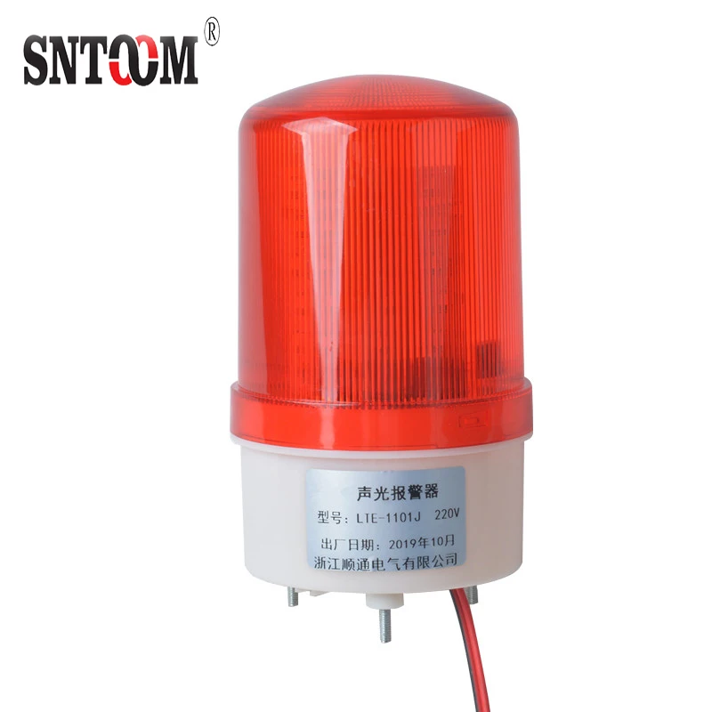 
LTE-1101 Warning Light 12v 24v Bolt Fixed Rotating Flash LED Alarm Light 