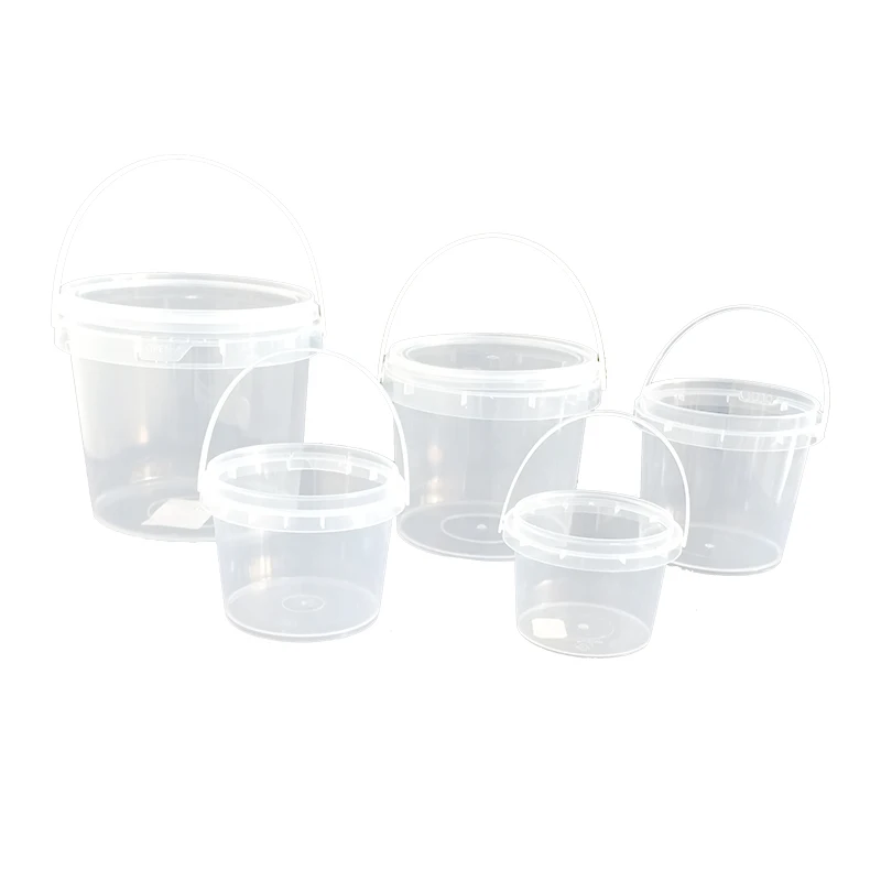 Wholesale food grade plastic bucket With Lid foods bucket can Printing logo halloween candy bucket