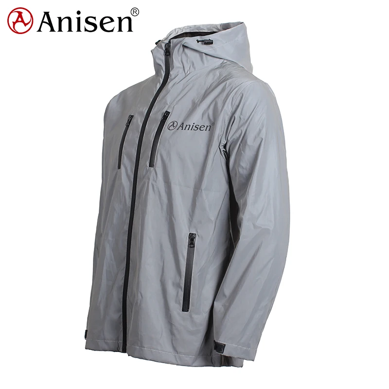 Новинка 2020, стильная ветровка для занятий спортом, бега, езды, 3 м, радужная Светоотражающая уличная Водонепроницаемая Мужская Светоотражающая куртка