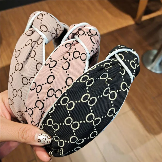 Factory Customization Wholesale Hairband Designer Hair Accessories Fabric Knotted Headband